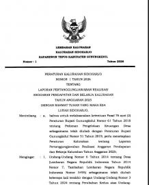 PERATURAN KALURAHAN NOMOR 1 TAHUN 2026 TENTANG LPJ